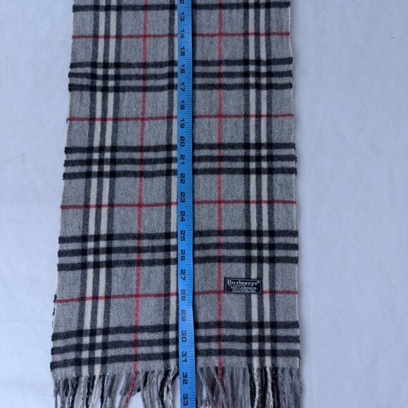 Burberry Iconic Check Lambswool Scarf Gray | Unisex | Designer | Quick Sale - Picture 6 of 7